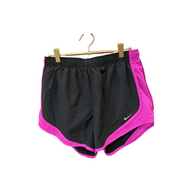 Nike Dri‑Fit Black Pink Trim Running Shorts Women’s Medium - Picture 2 of 5